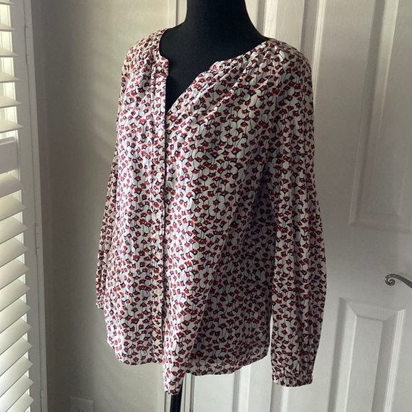 Boden Esme Conker Crocus Floral Blouse Size 8 - Picture 2 of 12